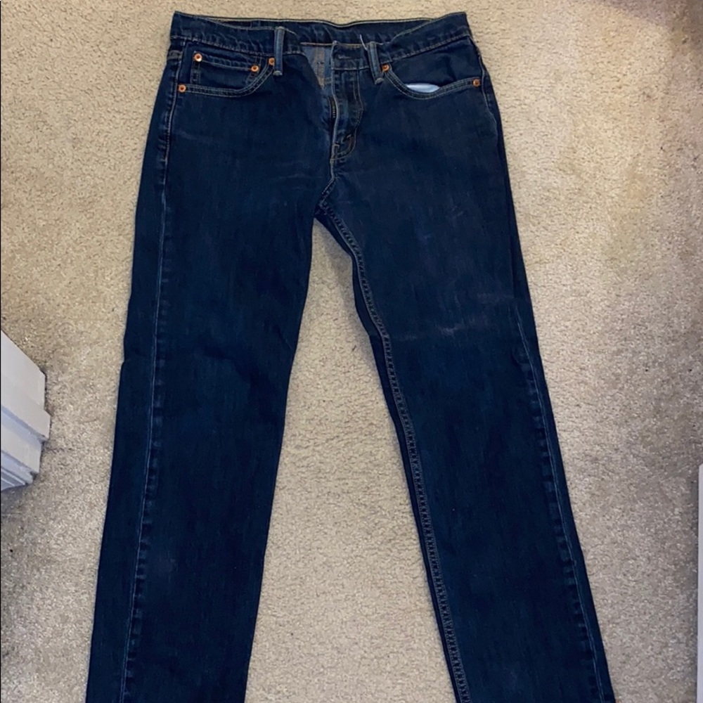Levi’s men’s navy blue jeans size 31” 30”